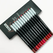 12pc Matte Lip Liners Set, 12 Assorted Colors, Gift Set, Long-Lasting