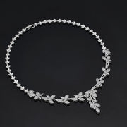Luxury 4PCS Wedding Jewelry Set For Women Wedding Party Zirconia Dubai Bridal jewelry Set 2024