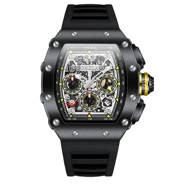 ONOLA Brand Luxury Watch Men Wrist Watches Multifunction Sports Waterproof Luminous Sports Casual Clock Men Quartz Watches Men