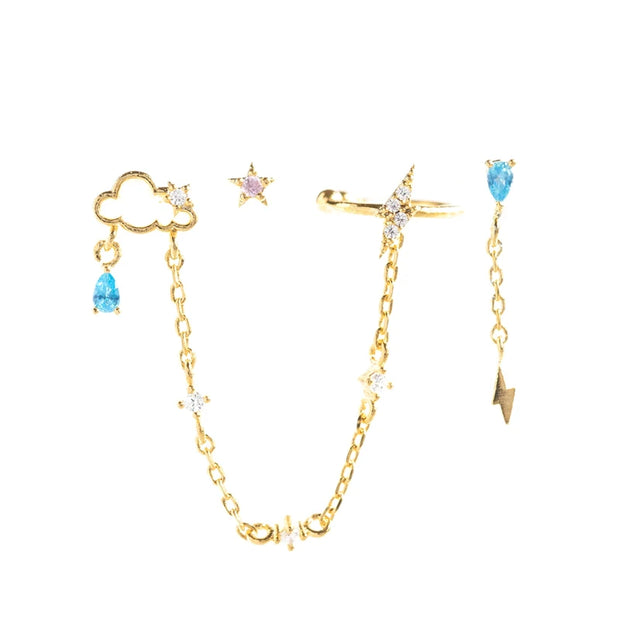 Multible Earring Jewelry Sets Earring for Women Fashion Casual Earrings Jewelry Circle Star Flower Geometry Piercing Earing