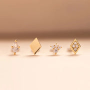 Multible Earring Jewelry Sets Earring for Women Fashion Casual Earrings Jewelry Circle Star Flower Geometry Piercing Earing