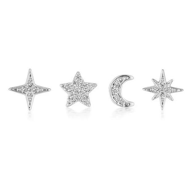 Multible Earring Jewelry Sets Earring for Women Fashion Casual Earrings Jewelry Circle Star Flower Geometry Piercing Earing