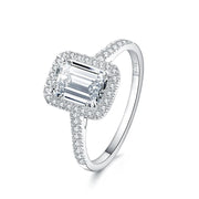 cut 2ct Lab Ring Bridal sets Real 925 sterling silverEngagement Wedding band Rings for Women Bridal Gem Jewelry