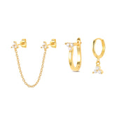 Multible Earring Jewelry Sets Earring for Women Fashion Casual Earrings Jewelry Circle Star Flower Geometry Piercing Earing