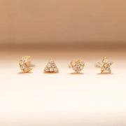 Multible Earring Jewelry Sets Earring for Women Fashion Casual Earrings Jewelry Circle Star Flower Geometry Piercing Earing