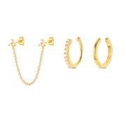 Multible Earring Jewelry Sets Earring for Women Fashion Casual Earrings Jewelry Circle Star Flower Geometry Piercing Earing