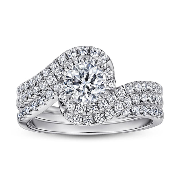 Ring Set For Women Lady Pure 100% 925 Sterling Silver Zircon Wedding  Engagement Twist Ring Jewelry Band For Party