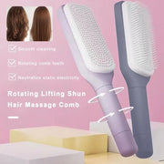 Comb Long Handle Anti-static Scalp Massage Hair Comb for Women Self Hair Brush with Retractable Comb Hairdressing Tool