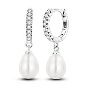 Geometry Hoop Earrings Original 925 Silver Star Moon Circle U-shape Earrings For Women Love Heart Fine Jewelry Wedding Gift