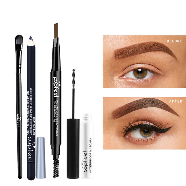 POPFEEL Eye Makeup Set, Eyeshadow Palette, Eyeliner, Mascara, Eyebrow Pencil, Makeup Tool Set Box, Gifts For Women