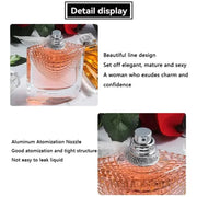 Original 75ml  Women Perfume True Love Rose Fragrance Lasting Perfume Fresh Natural Romantic Temperament Perfume
