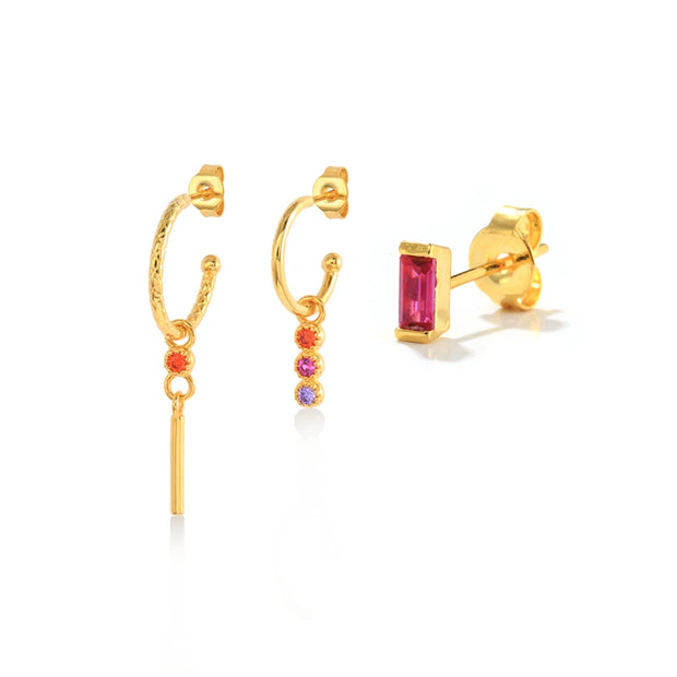 Multible Earring Jewelry Sets Earring for Women Fashion Casual Earrings Jewelry Circle Star Flower Geometry Piercing Earing