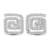 Geometry Hoop Earrings Original 925 Silver Star Moon Circle U-shape Earrings For Women Love Heart Fine Jewelry Wedding Gift