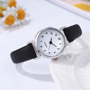 Fashion Small Dial Women's Watch Casual Leather Band Ladies Quartz Wristwatches
