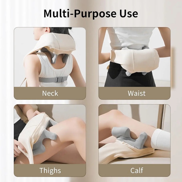 Brushless Massager Wireless Shoulder And Back Kneading Massage Shawl Neck masajeador