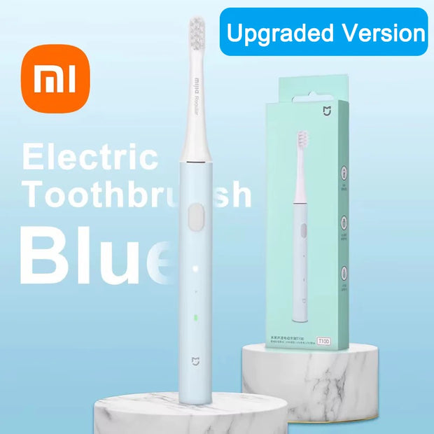 Mijia T100 Sonic Electric Toothbrush Mi Smart Waterproof Tooth Head Brush IPX7 Rechargeable USB for Teeth Brush Whitening