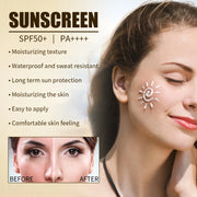 Rice Sunscreen Cream Spf 50+ UV Isolation Lasting Moisturizing Waterproof Sweatproof Oil Control Refreshing Sun Block Cream