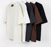 Oversized Summer T shirts for Women Men Brown Casual Female Korean Streetwear Tees Unisex Basic Solid Young Cool Tops