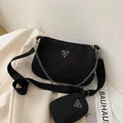 Nylon  Bag For Women Fashion Portable Casual Underarm Bag Students Cross Body Bag