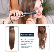 Mini Hair Flat Iron 2 in 1 Hair Straightener and Curler Portable Straightening Iron Constant Temperature