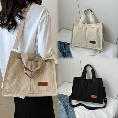 handbag, large capacity new fashionable canvas shoulder bag, crossbody bag,  bag  zwq