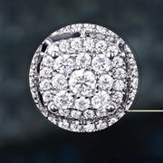 Newshe 2Pcs Wedding Rings for Women Solid 925 Sterling Silver Engagement Ring Bridal Set 1.6Ct Halo Round Cut AAAAA Zircon