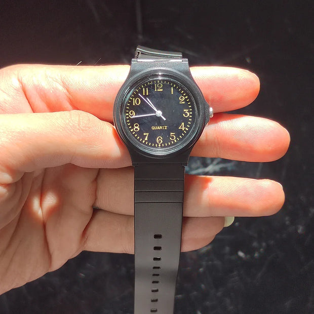 Watch Silicone Strap Simple Women Watch Student Ladies Quartz Wristwatch Waterproof Round Small Dial for Women
