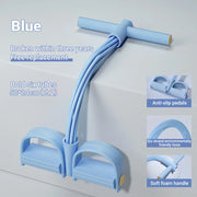 6-Tube Resistance Band Multi Function Tension Rope  6-Tube Elastic Yoga Pedal Puller For Sports Exercises At Gym