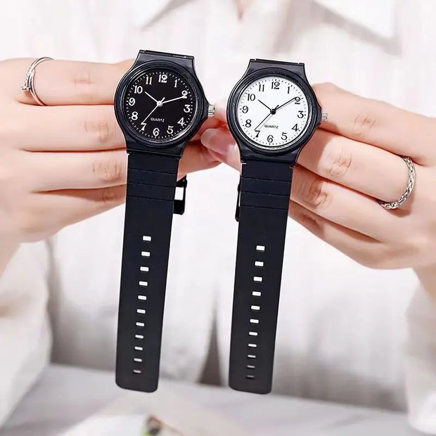 Watch Silicone Strap Simple Women Watch Student Ladies Quartz Wristwatch Waterproof Round Small Dial for Women