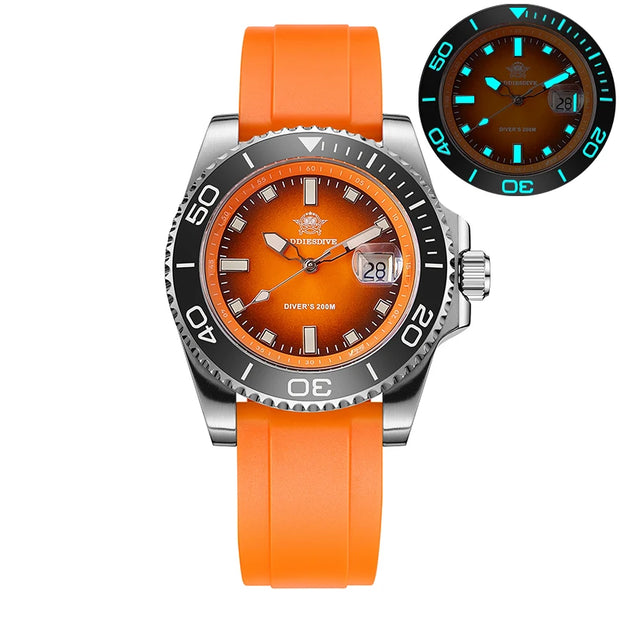 ADDIESDIVE 41mm Top Brand Sports Diver Watch Ceramic Bezel Colorful Dial  AD2089 Reloj Hombre 200m Waterproof NEW Quartz Watches