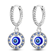 Geometry Hoop Earrings Original 925 Silver Star Moon Circle U-shape Earrings For Women Love Heart Fine Jewelry Wedding Gift