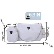 Nylon  Bag For Women Fashion Portable Casual Underarm Bag Students Cross Body Bag