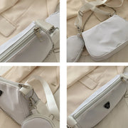 Nylon  Bag For Women Fashion Portable Casual Underarm Bag Students Cross Body Bag