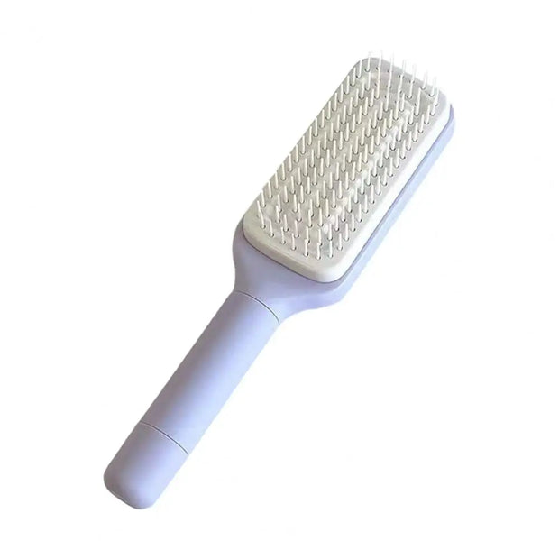 Comb Long Handle Anti-static Scalp Massage Hair Comb for Women Self Hair Brush with Retractable Comb Hairdressing Tool