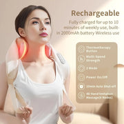 Brushless Massager Wireless Shoulder And Back Kneading Massage Shawl Neck masajeador