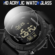 NAVIFORCE NF7104  Men's LCD Digital Casual Date and Week Alarm Waterproof Silicone Strap Electronic Watch