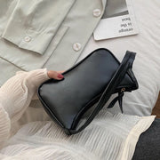 Retro Forearm Bag Women's Bow Handbag PU Leather Bag For Outdoor shopping