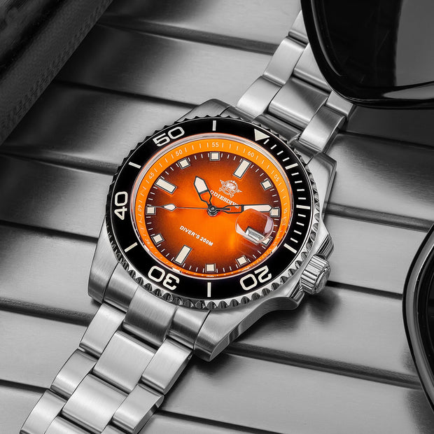 ADDIESDIVE 41mm Top Brand Sports Diver Watch Ceramic Bezel Colorful Dial  AD2089 Reloj Hombre 200m Waterproof NEW Quartz Watches