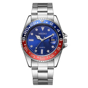 Stainless Steel Watch Men's European and American Business Leisure Quartz Watch Waterproof Outdoor Sports Watch