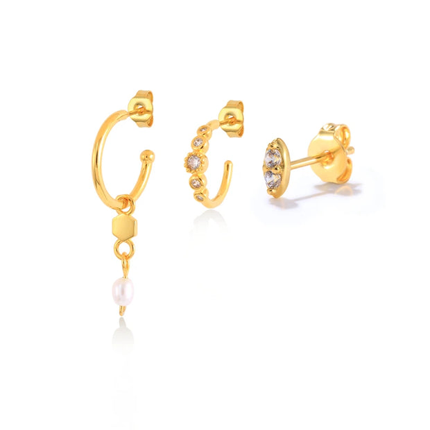Multible Earring Jewelry Sets Earring for Women Fashion Casual Earrings Jewelry Circle Star Flower Geometry Piercing Earing
