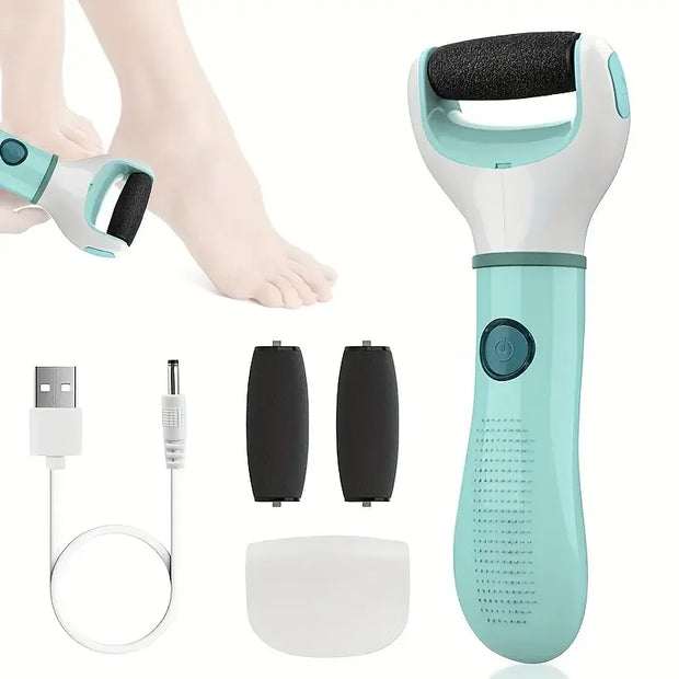 1pc Electric Foot Grinder Auto Wireless Remove Dead Skin Calluses Cracks Hard Cracked skin Pedicure Tool Waterproof Foot Cleaner