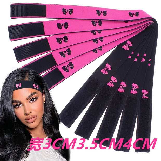 Elastic Band for Wig Edges Wrap Wig Band Lace Melting Band to Lay Edges Baby Hair Edge Adjustable Wig Melt Bands